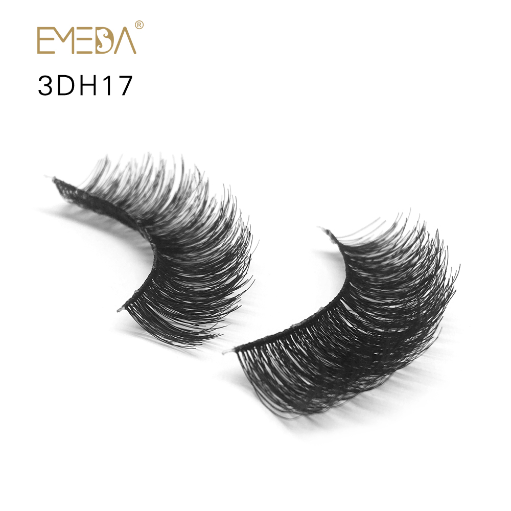 Human Hair Eyelash From China Eyelash Manufactur With Packaging Box JE-PY1